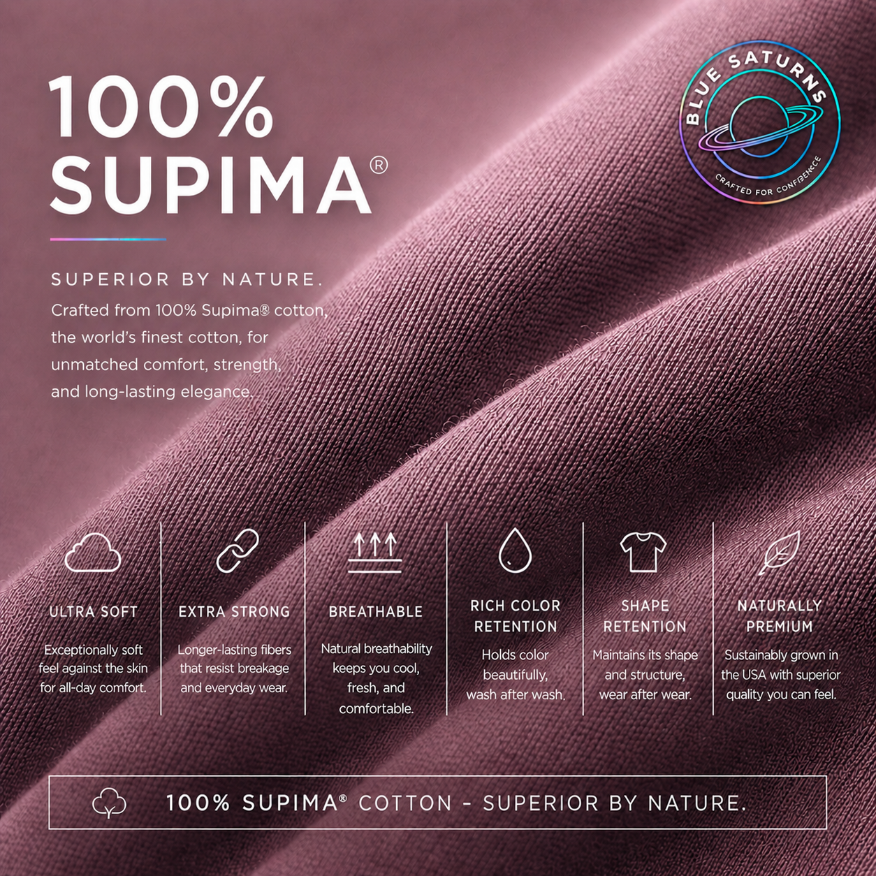American Supima Cottom Polo T-shirt- Pink