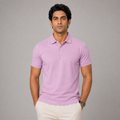 American Supima Cottom Polo T-shirt- Pink