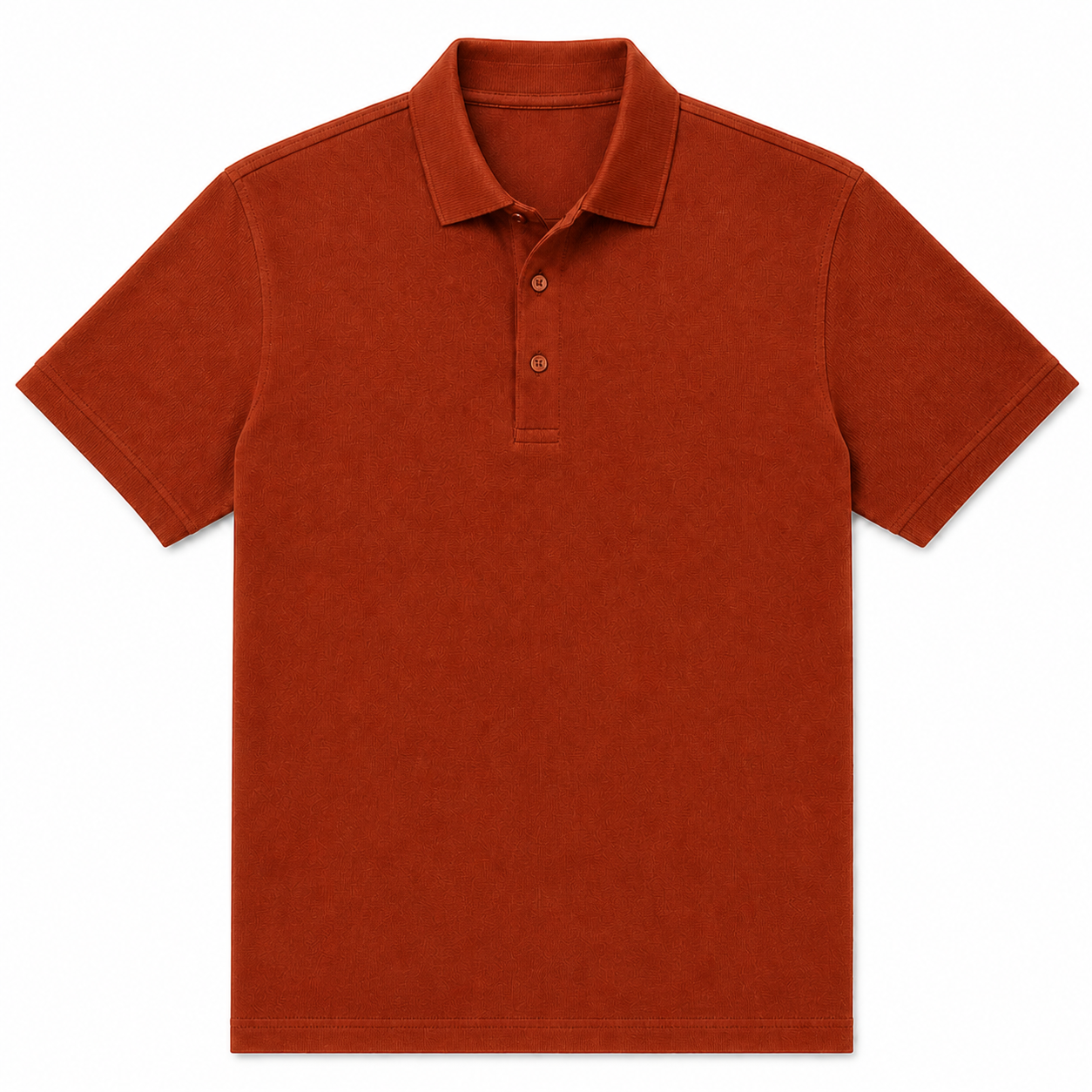 American Supima Cottom Polo T-shirt- Rust