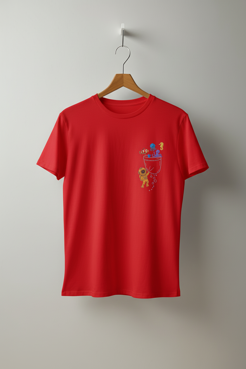 Minimal Print Casual Tee