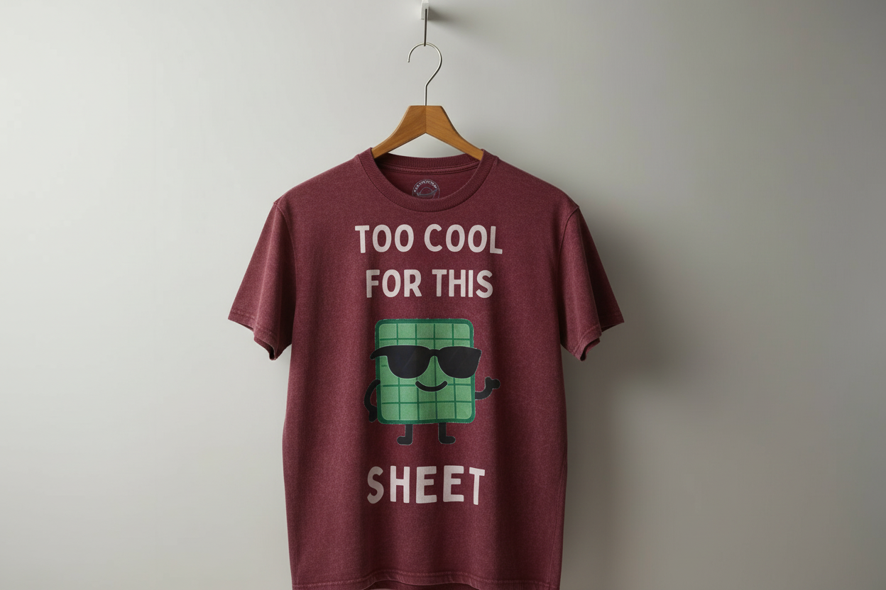 Quirky Text Cotton T-Shirt